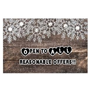 Please make any reasonable offers.